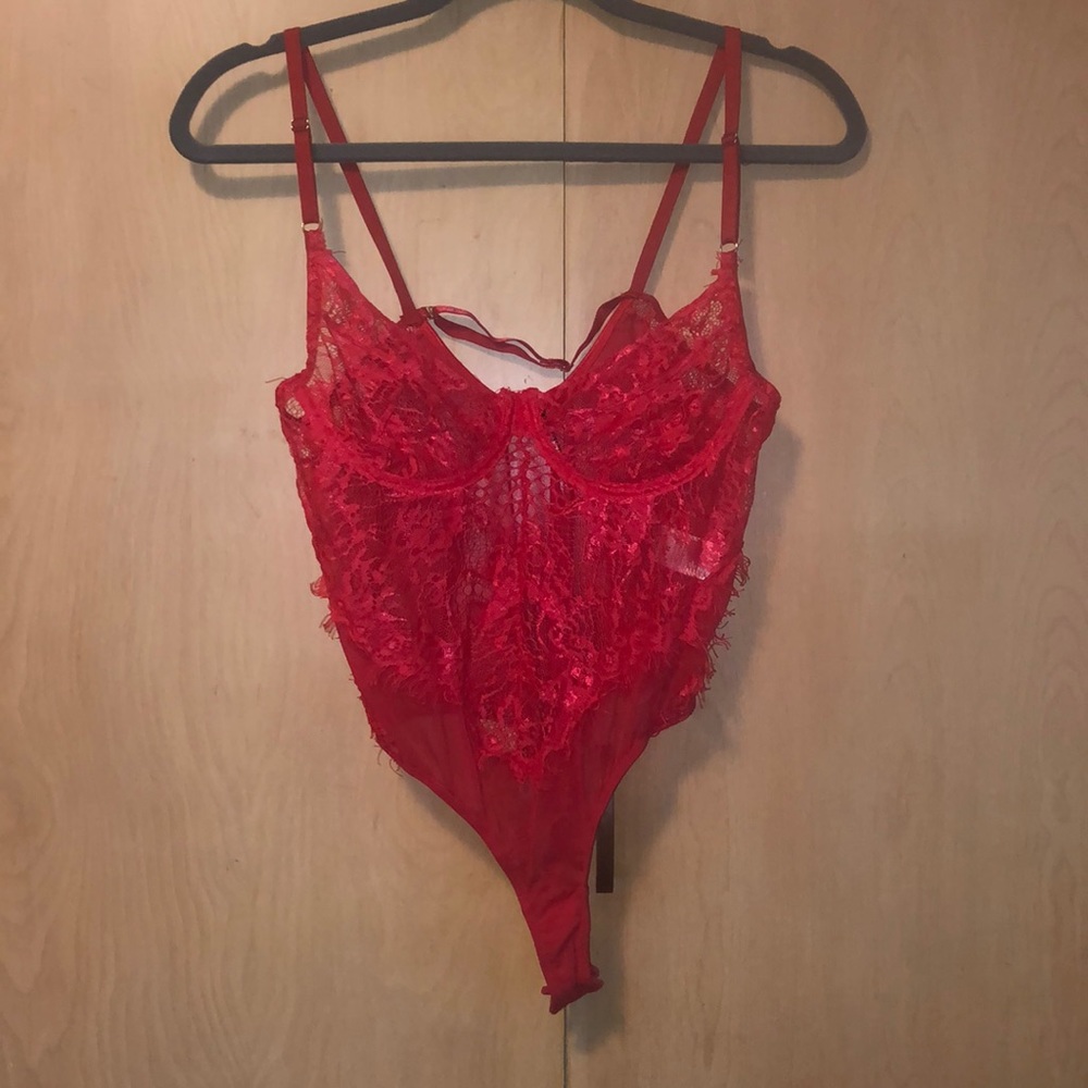 Red Lace bodysuit/teddy